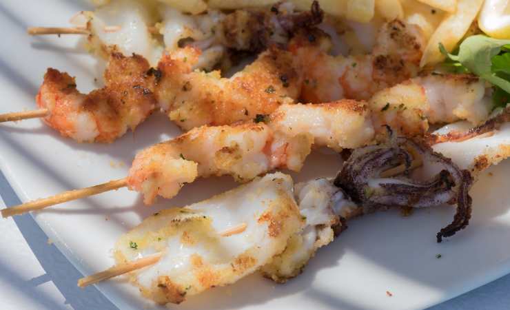 spiedini di pesce