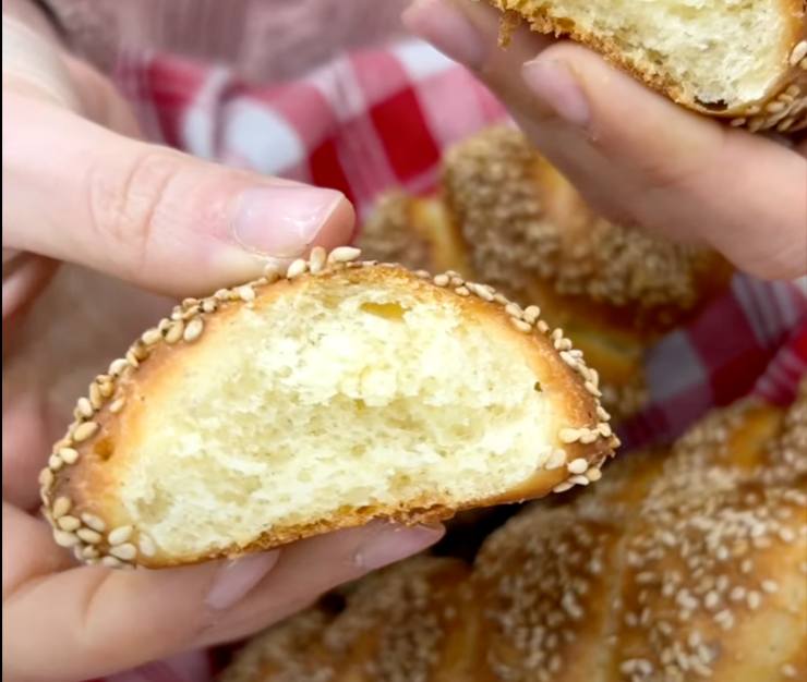 spiga di pane a metà