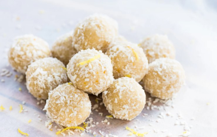 tartufini al cocco e limone