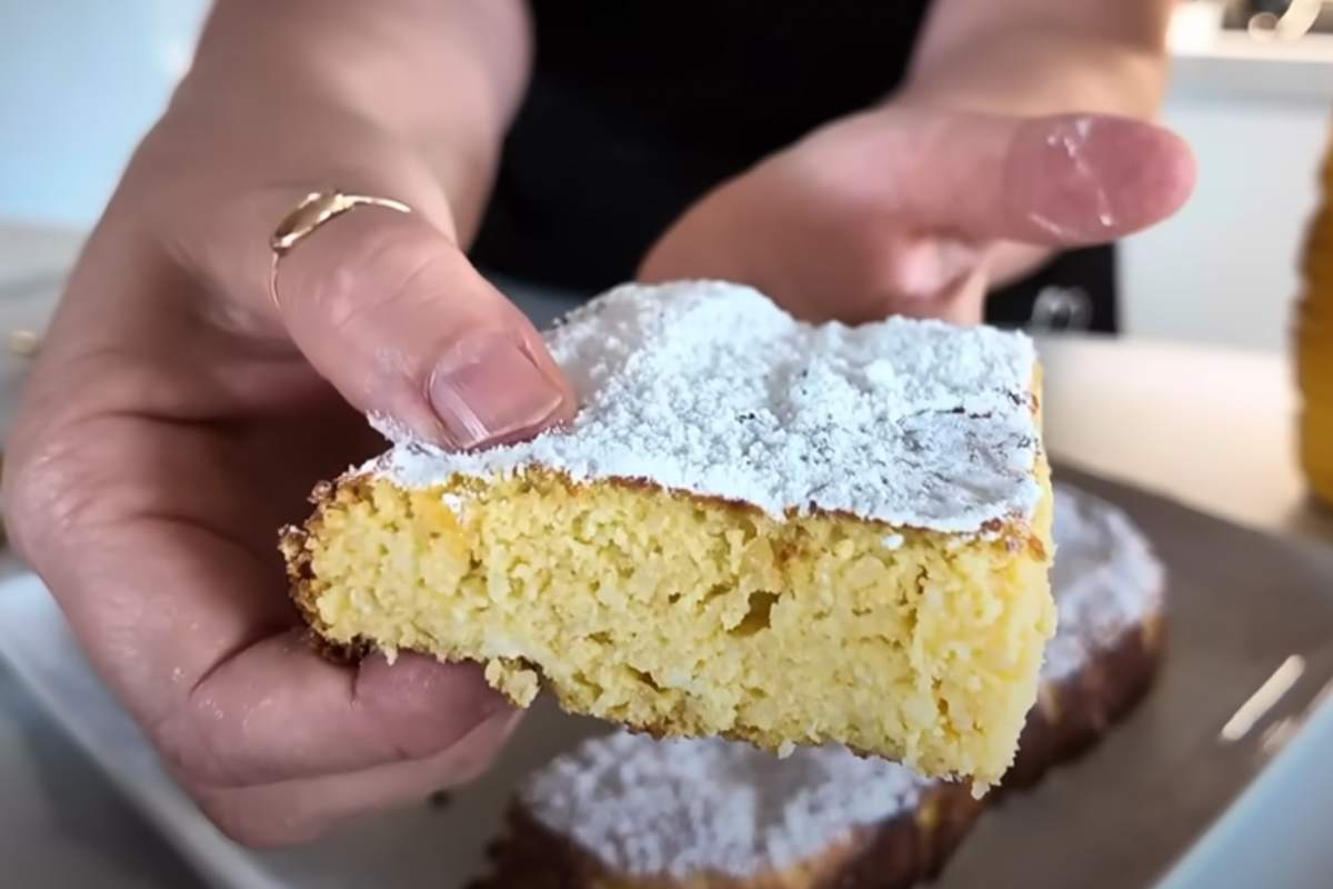 una fetta di torta