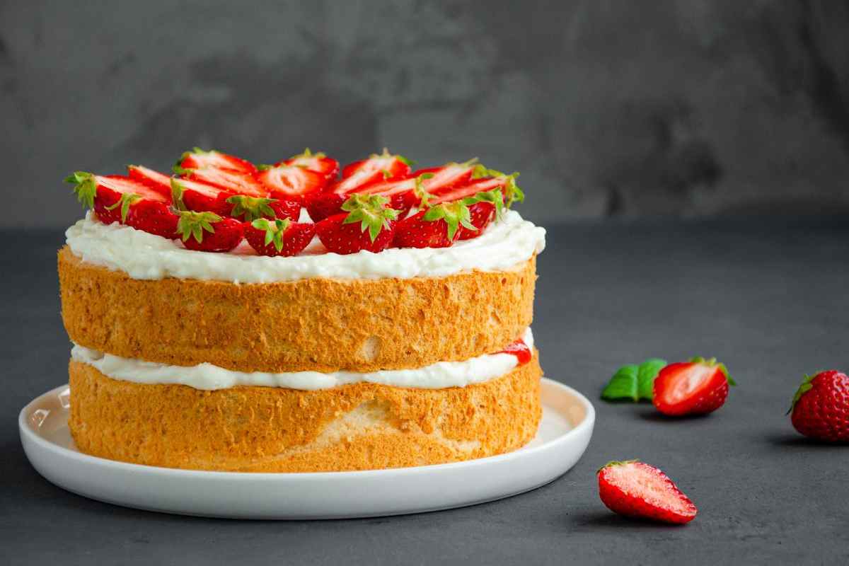 torta fragole e crema