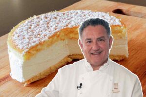 sal de riso e torta con ricotta e pere