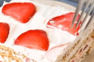 torta alle fragole senza cottura