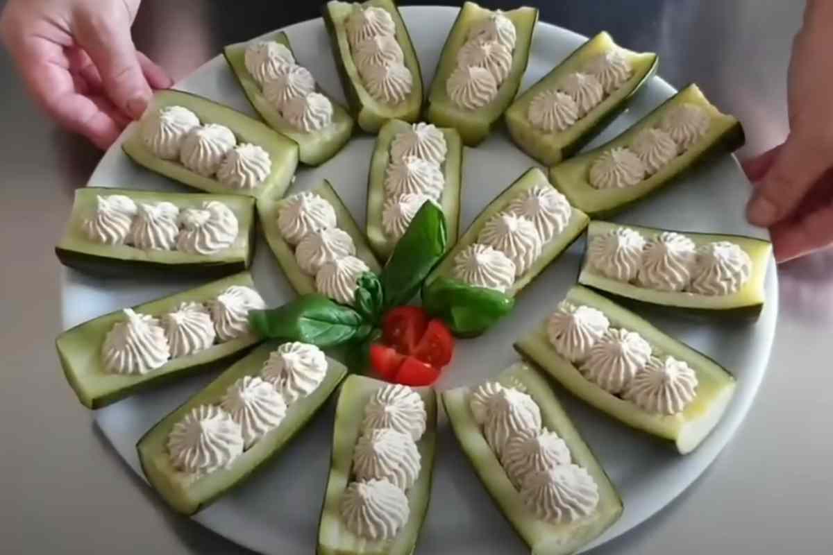zucchine con mousse di tonno dentro