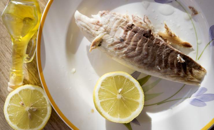 orata al vapore con limone