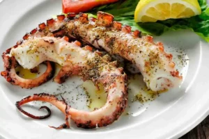 piatto di polpo alla griglia