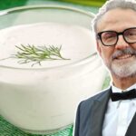 ciotola con la crema di parmigiano e massimo bottura