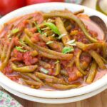 piato di fagiolini alla pugliese
