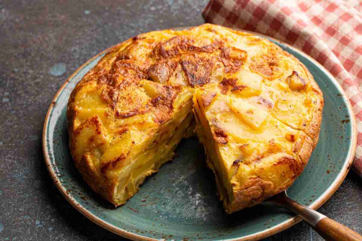 frittata alta di patate