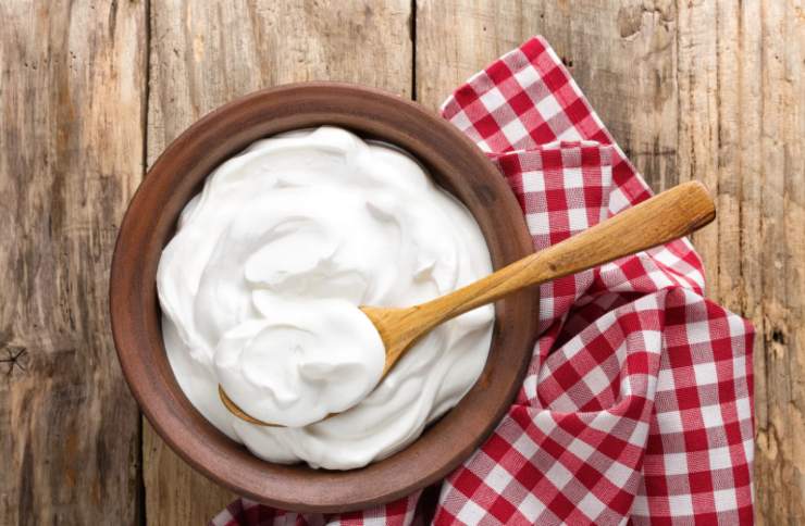 yogurt greco dentro ad una ciotola