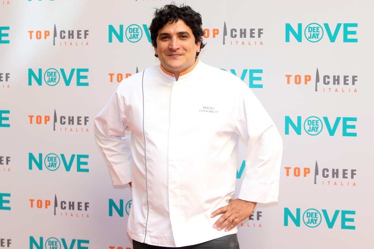 mauro colagreco con il camice da chef