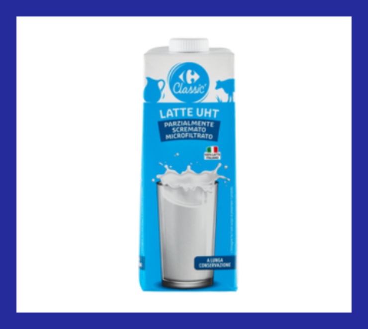 confezione del latte carrefour classic