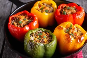 peperoni ripieni di carne
