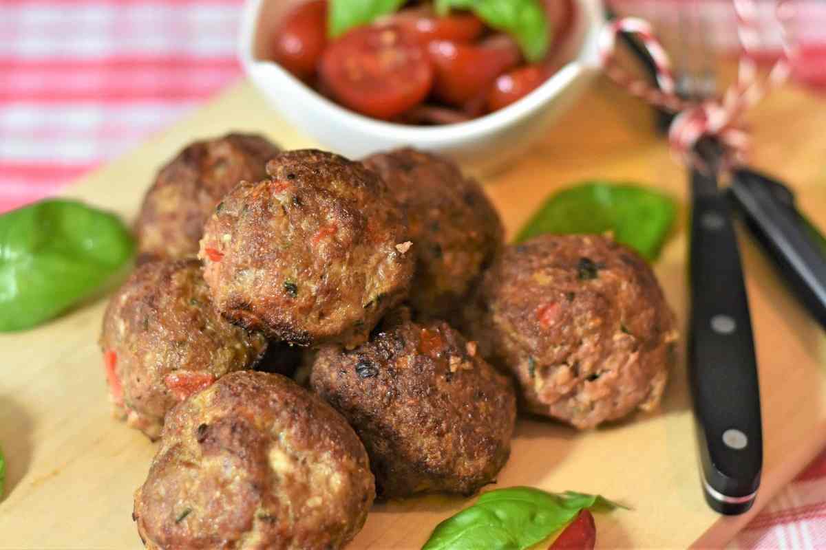 polpette fritte con verdure