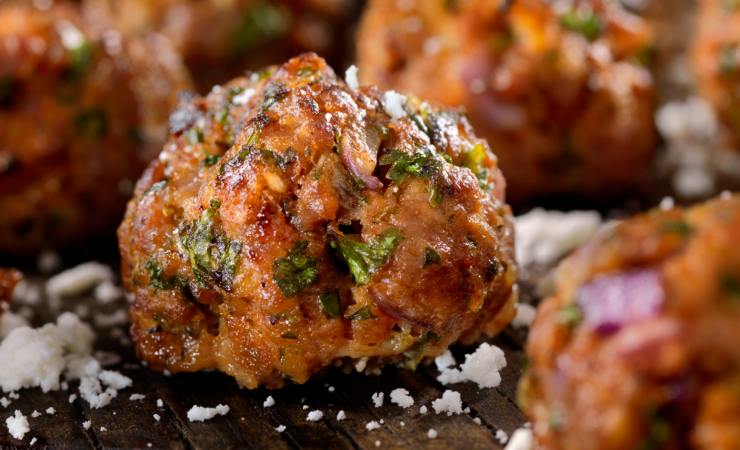 Polpetta con erbe aromatiche
