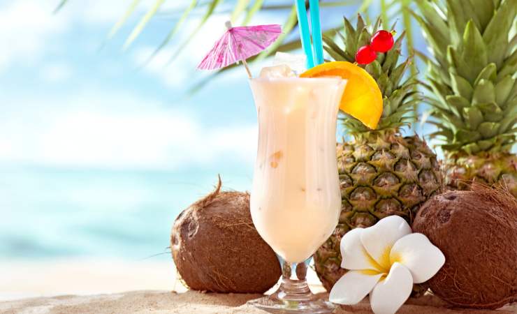 pina colada ananas e cocco