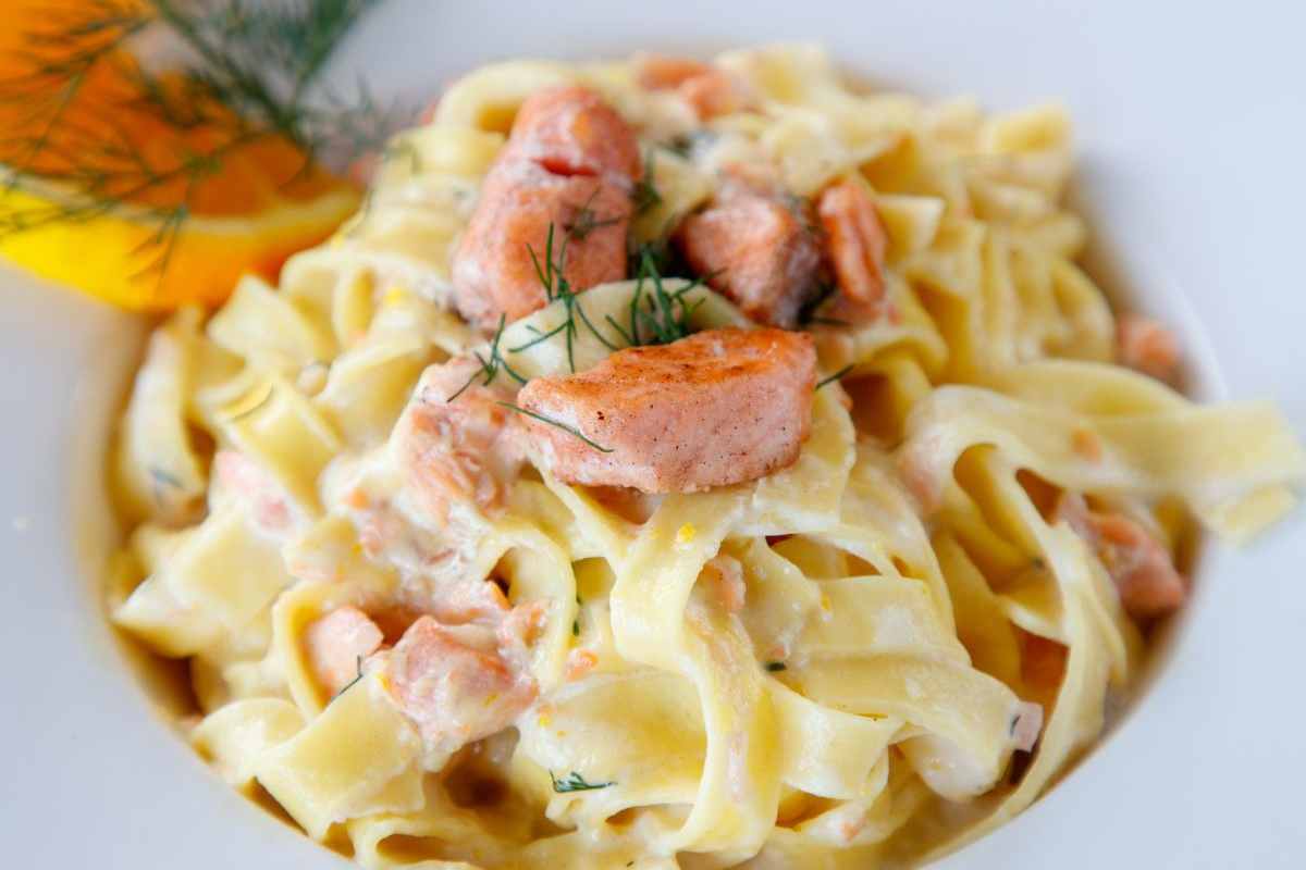 tagliatelle col salmone