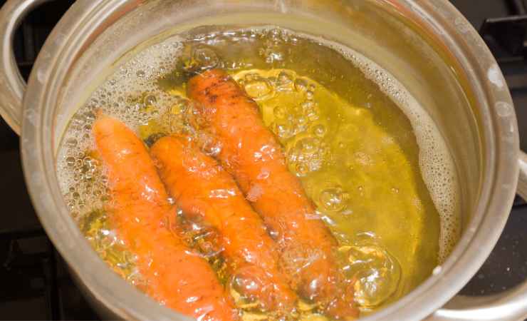 carote lessate in acqua