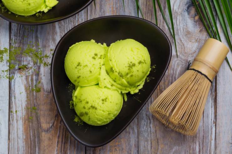gelato al tè matcha