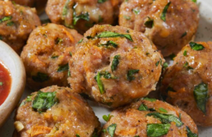 polpette fritte con spinaci