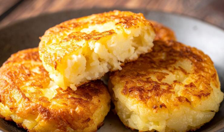 tre tortini di patate