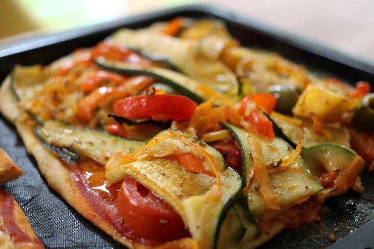pizza con le verdure