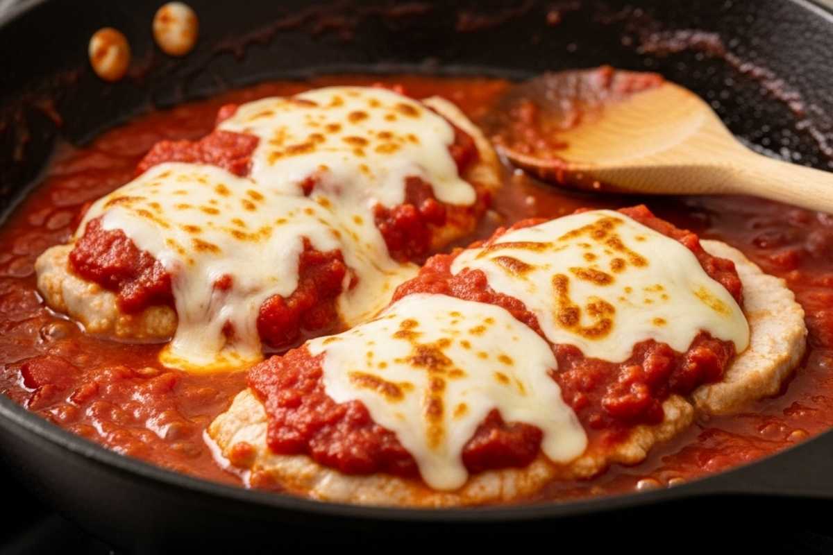 scaloppine con pomodoro in padella