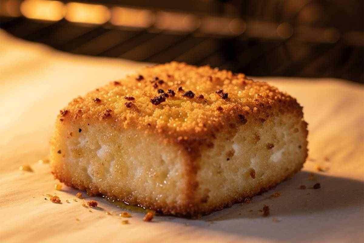 Ricotta panata con briciole intorno