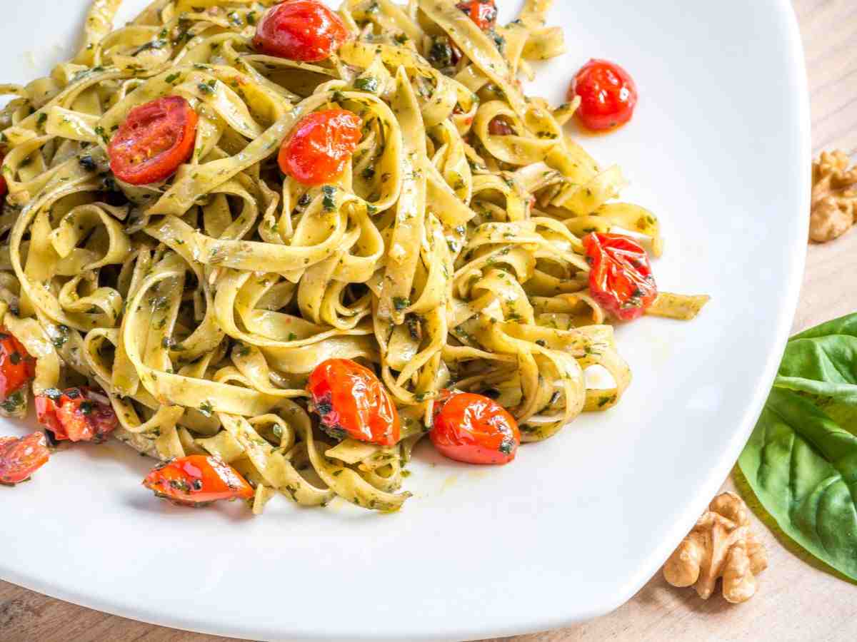 tagliatelle al pesto