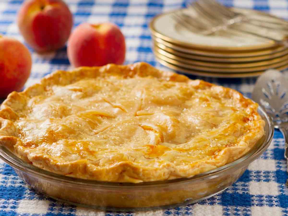 sfoglia dolce con pesche