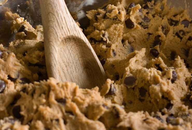 impasto con gocce di cioccolato