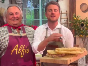Alfio e Fulvio Marino con la fersulla