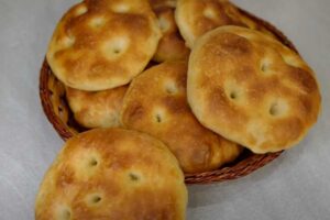 focaccine in un cesto