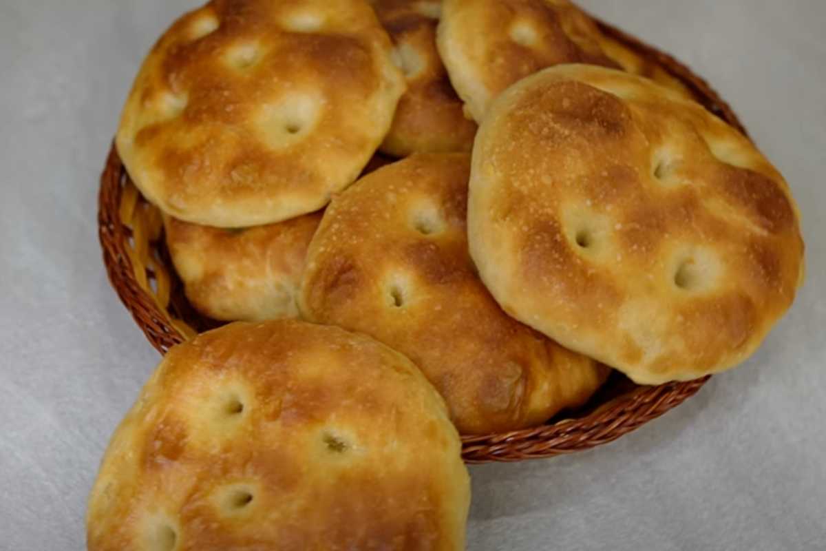 focaccine in un cesto