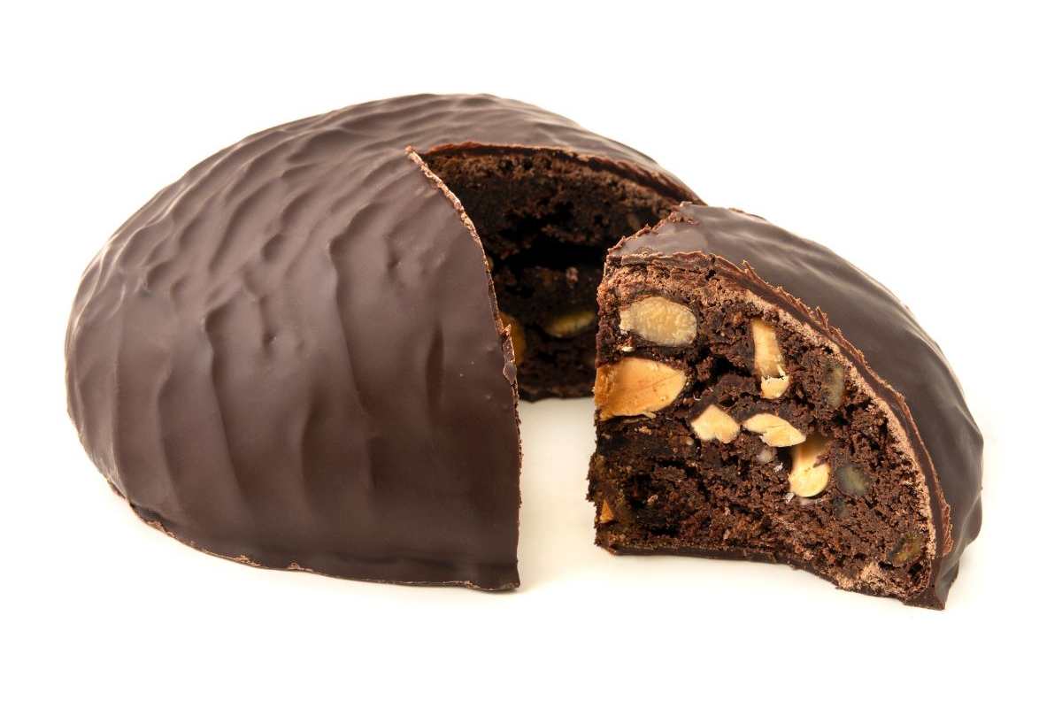 pampapato ferrarese con copertura di cioccolato fondente
