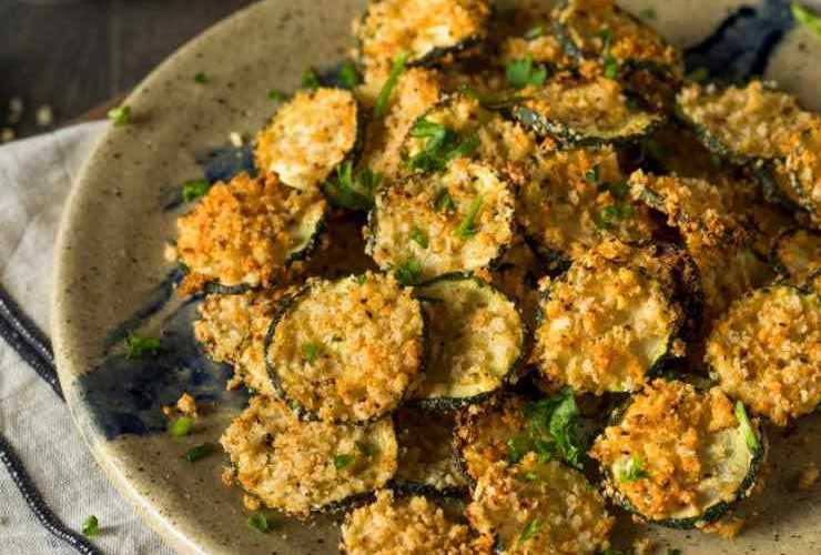 zucchine sabbiate nel piatto