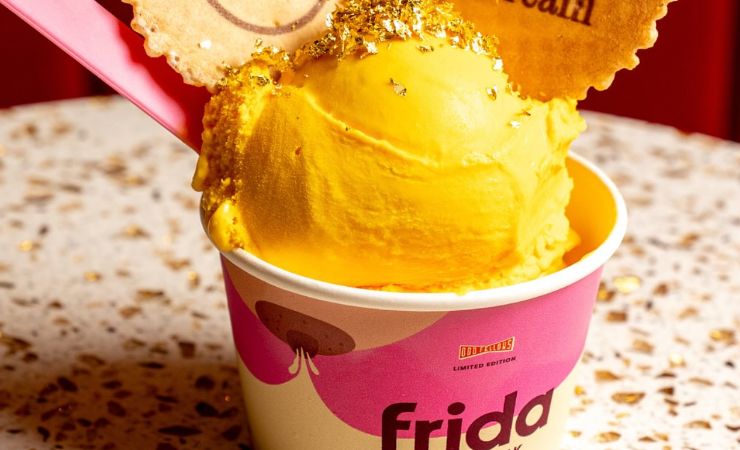 Coppetta di gelato col latte materno