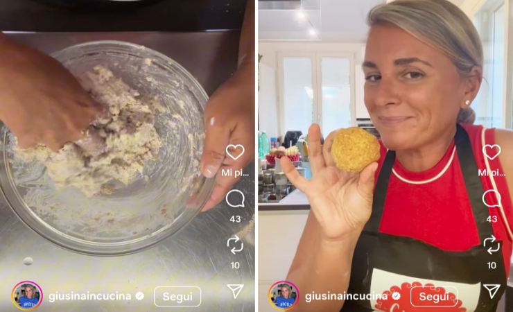 Giusina prepara i panini con i fiocchi d'avena