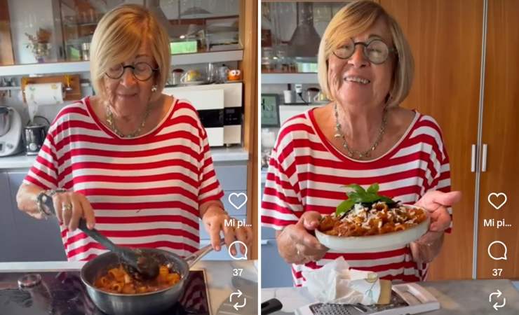 Anna Moroni prepara la pasta alla norma